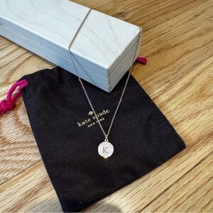 Kate Spade Rose Gold K Necklace